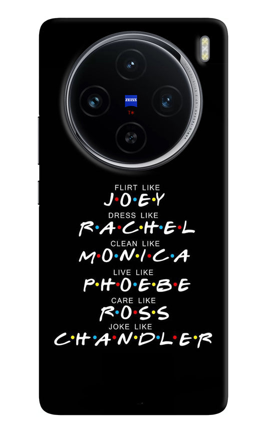 FRIENDS Character Vivo X100 Back Cover