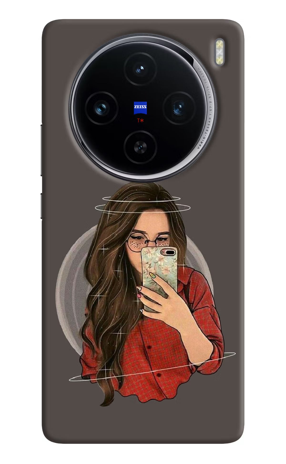 Selfie Queen Vivo X100 Hard Case Back Cover by Casekaro