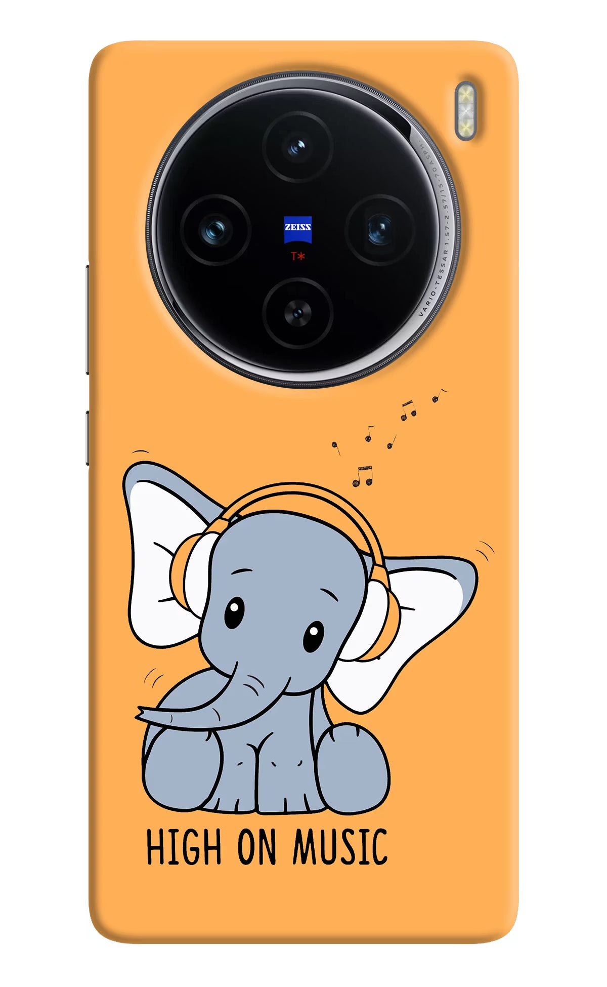 High On Music Vivo X100 Hard Case Back Cover by Casekaro