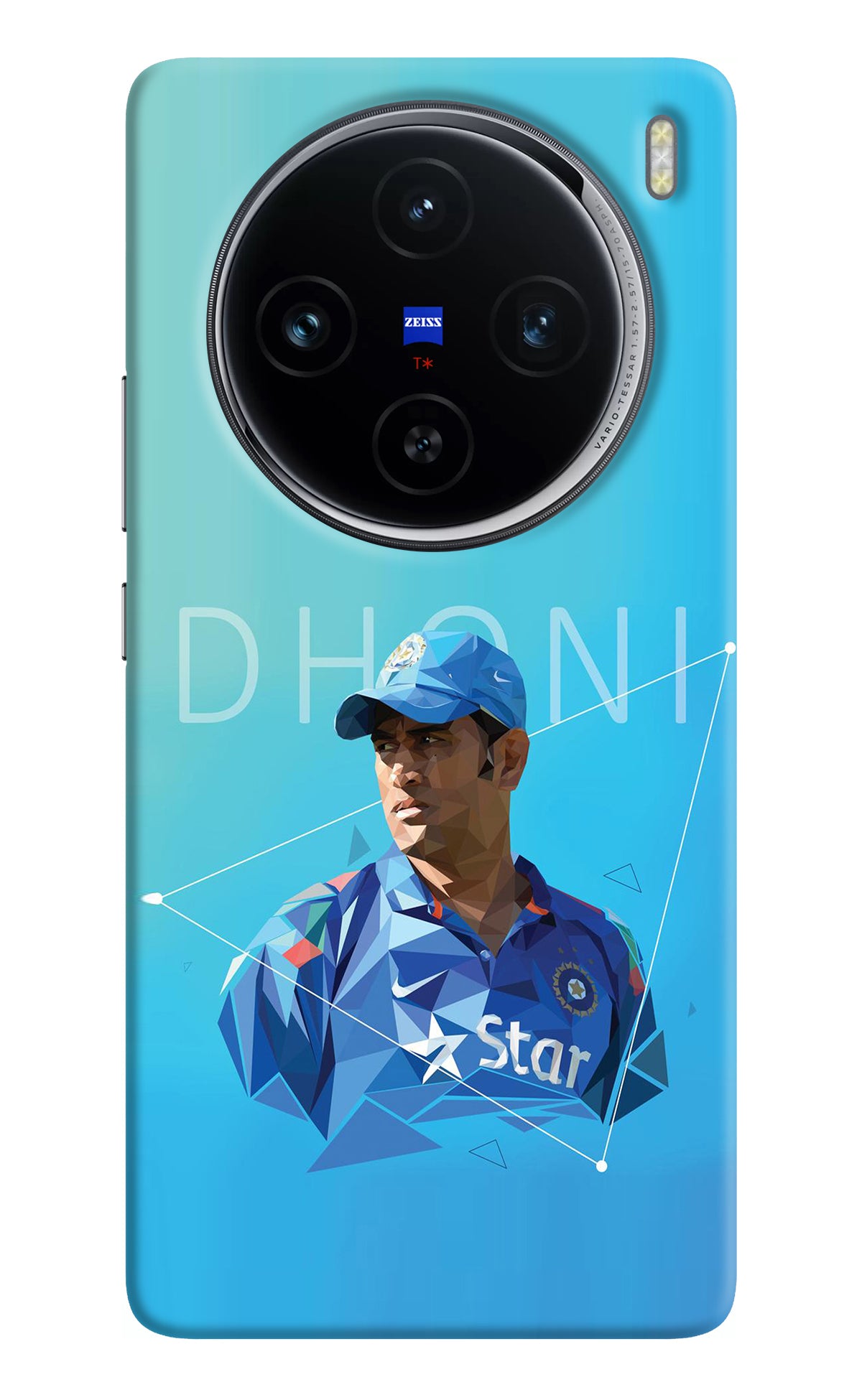 Dhoni Artwork Vivo X100 Back Cover