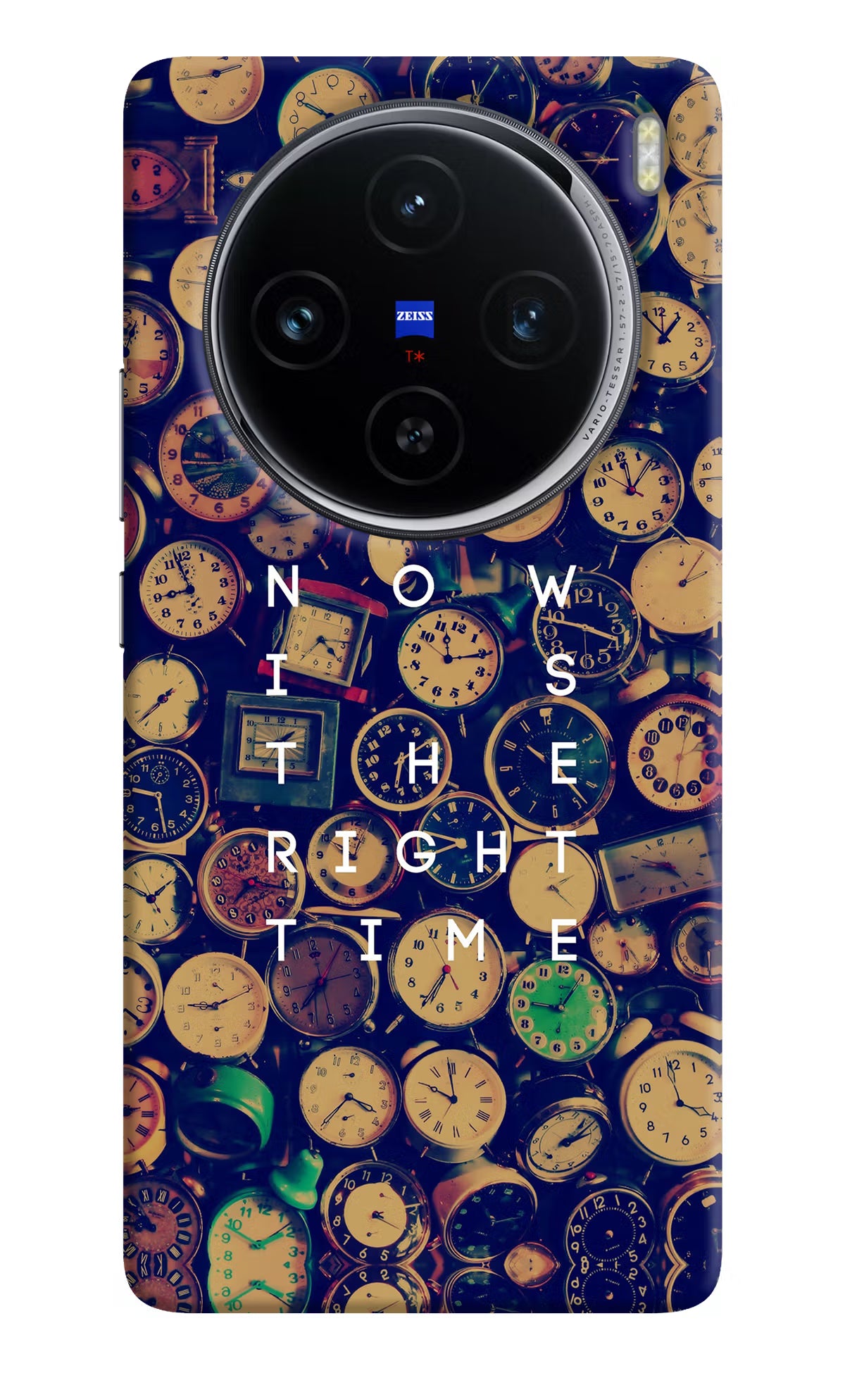 Now is the Right Time Quote Vivo X100 Hard Case Back Cover by Casekaro
