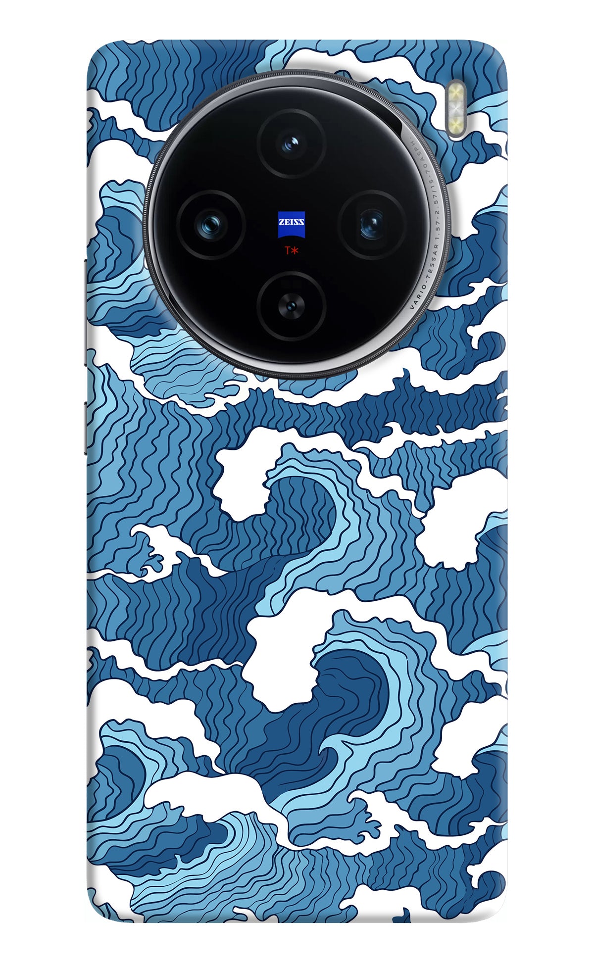 Blue Waves Vivo X100 Back Cover