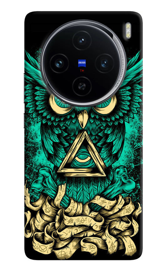 Green Owl Vivo X100 Back Cover