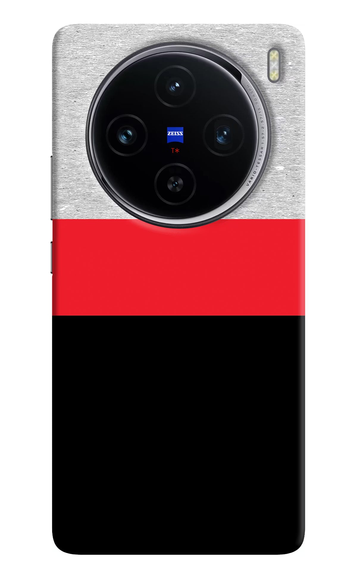 Tri Color Pattern Vivo X100 Hard Case Back Cover by Casekaro