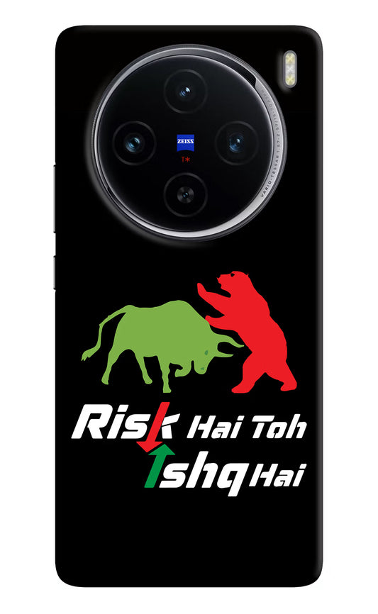 Risk Hai Toh Ishq Hai Vivo X100 Hard Case Back Cover by Casekaro