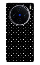 White Dots Vivo X100 Hard Case Back Cover by Casekaro