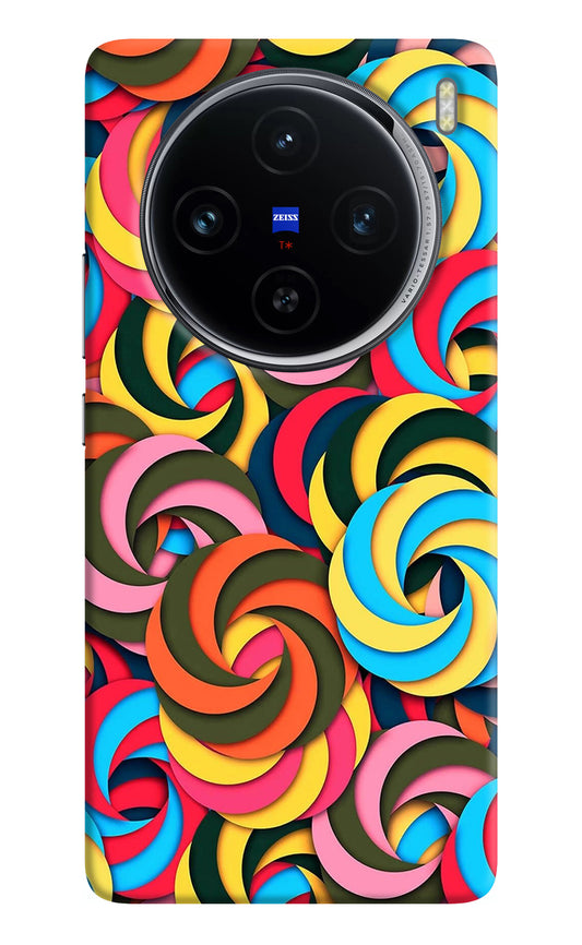 Spiral Pattern Vivo X100 Back Cover