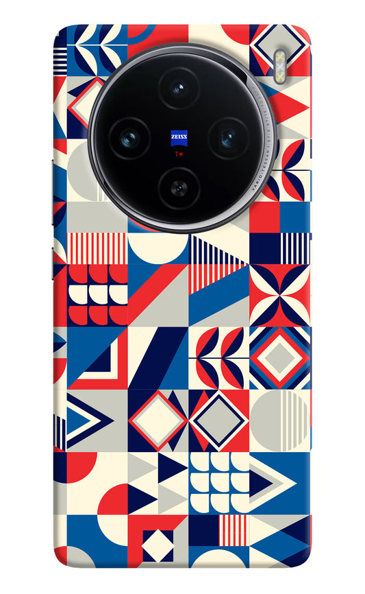 Colorful Pattern Vivo X100 Hard Case Back Cover by Casekaro