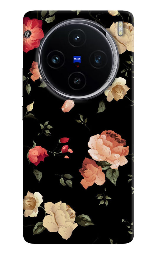 Flowers Vivo X100 Hard Case Back Cover by Casekaro