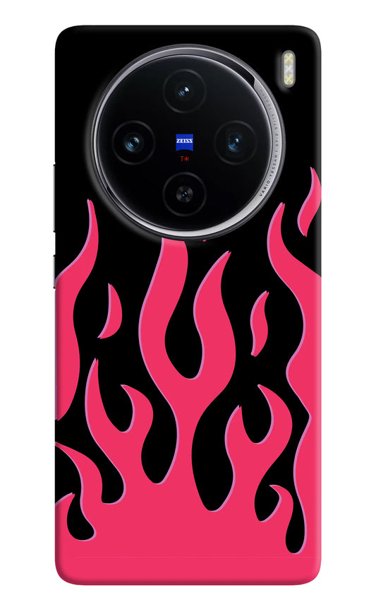 Fire Flames Vivo X100 Hard Case Back Cover by Casekaro