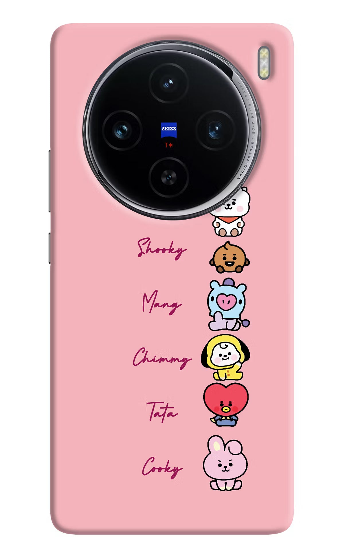 BTS names Vivo X100 Hard Case Back Cover by Casekaro