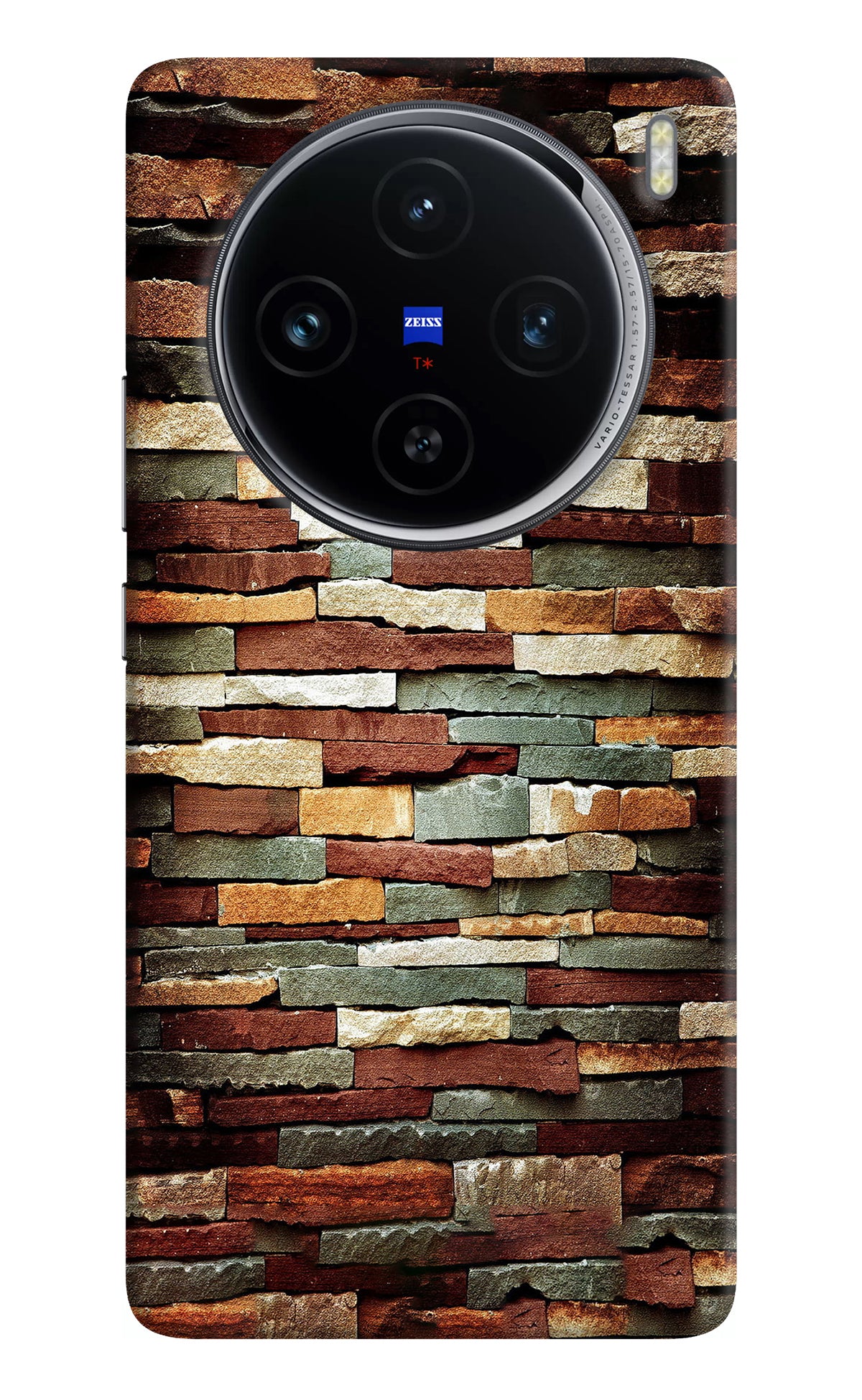 Bricks Pattern Vivo X100 Back Cover