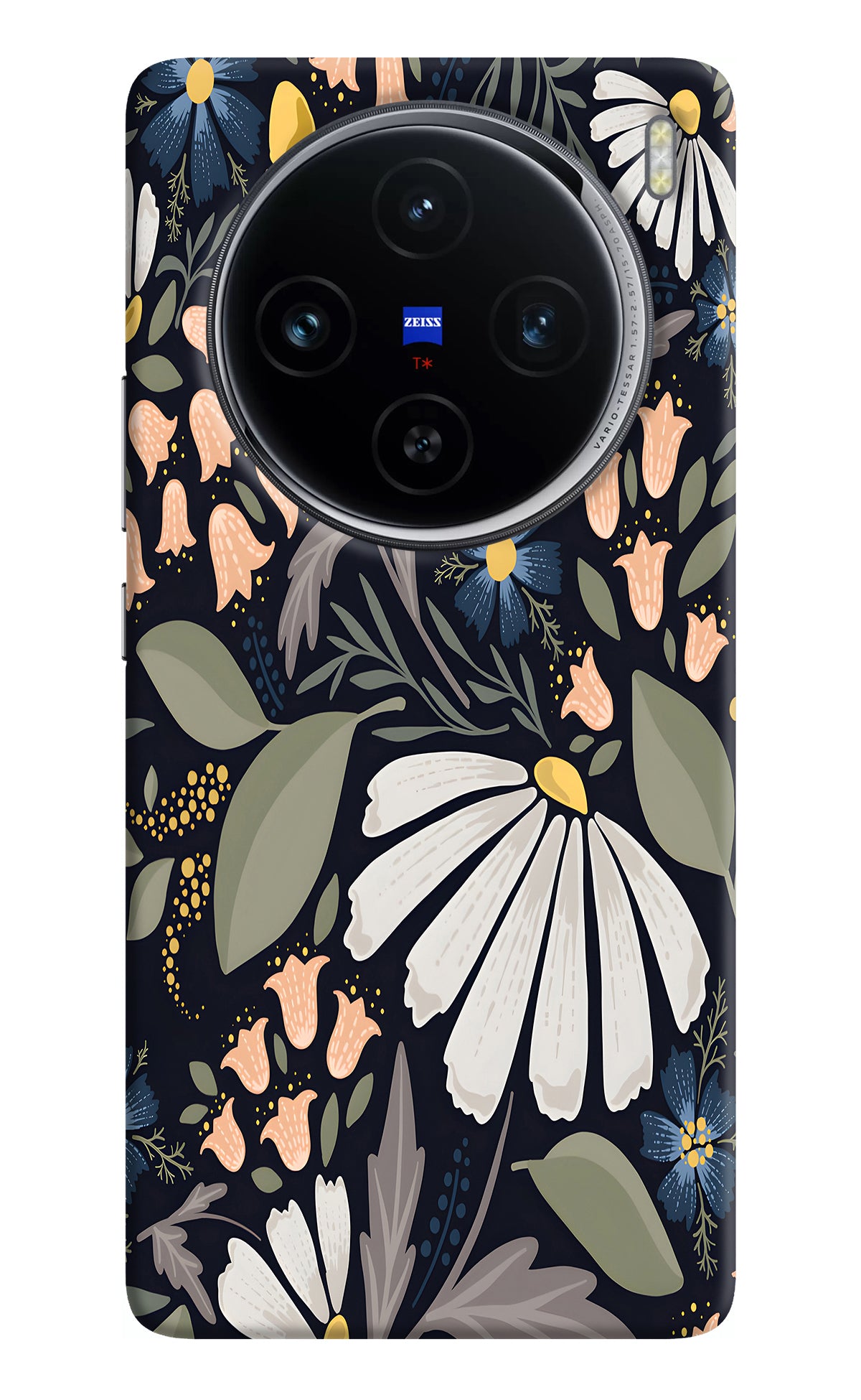 Flowers Art Vivo X100 Back Cover