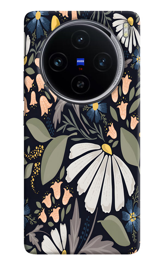 Flowers Art Vivo X100 Hard Case Back Cover by Casekaro