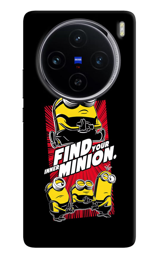 Find your inner Minion Vivo X100 Hard Case Back Cover by Casekaro