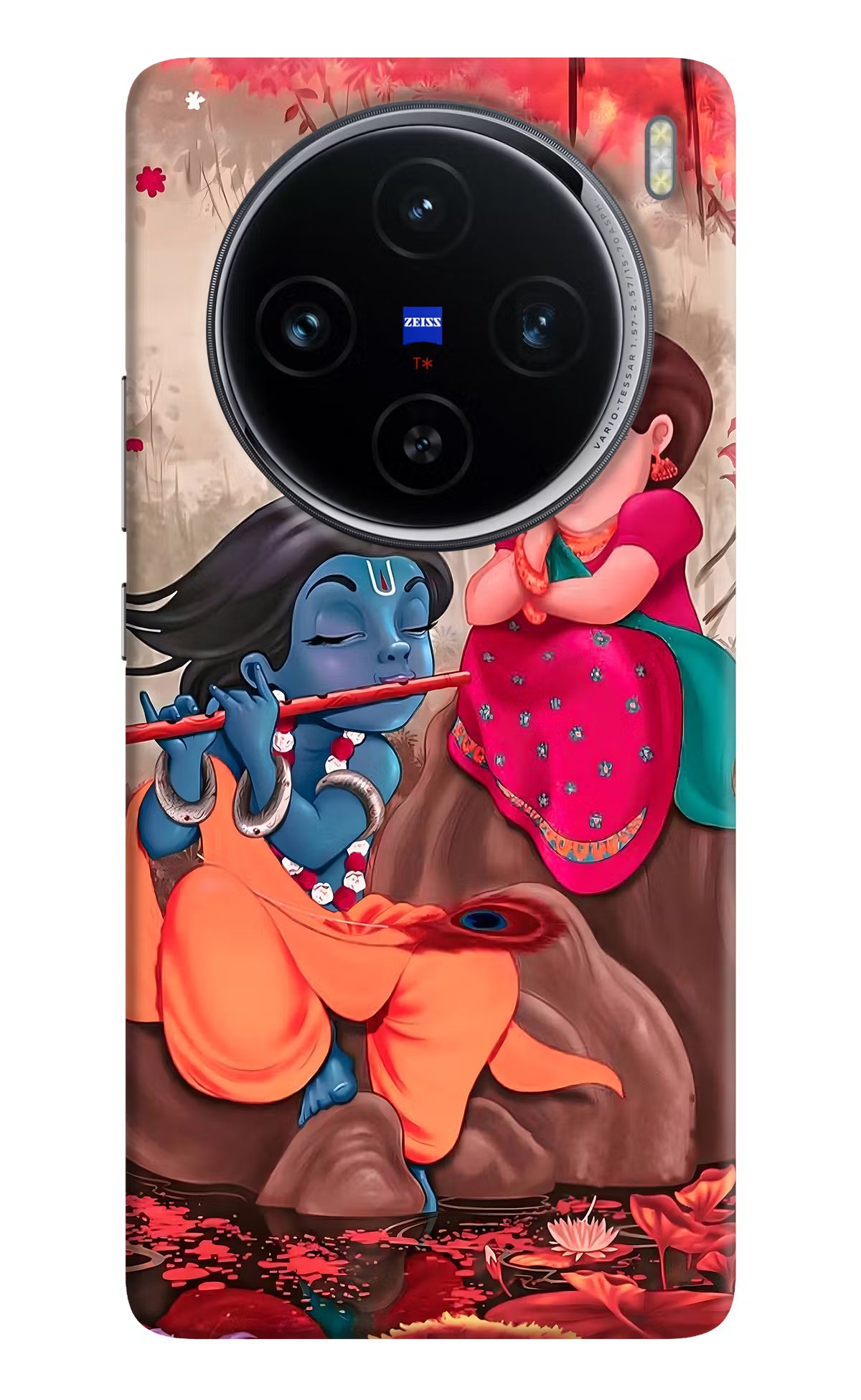 Radhe Krishna Vivo X100 Hard Case Back Cover by Casekaro