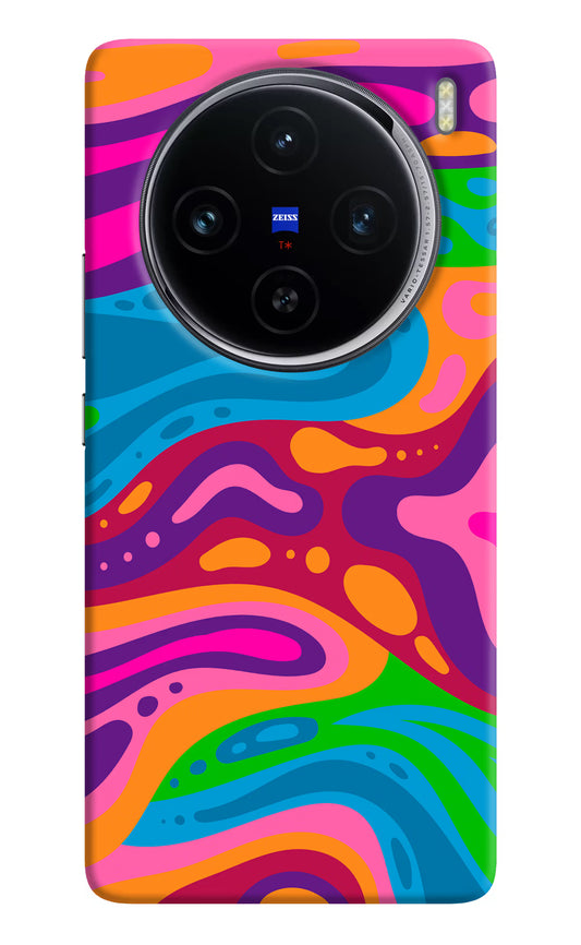 Trippy Pattern Vivo X100 Hard Case Back Cover by Casekaro