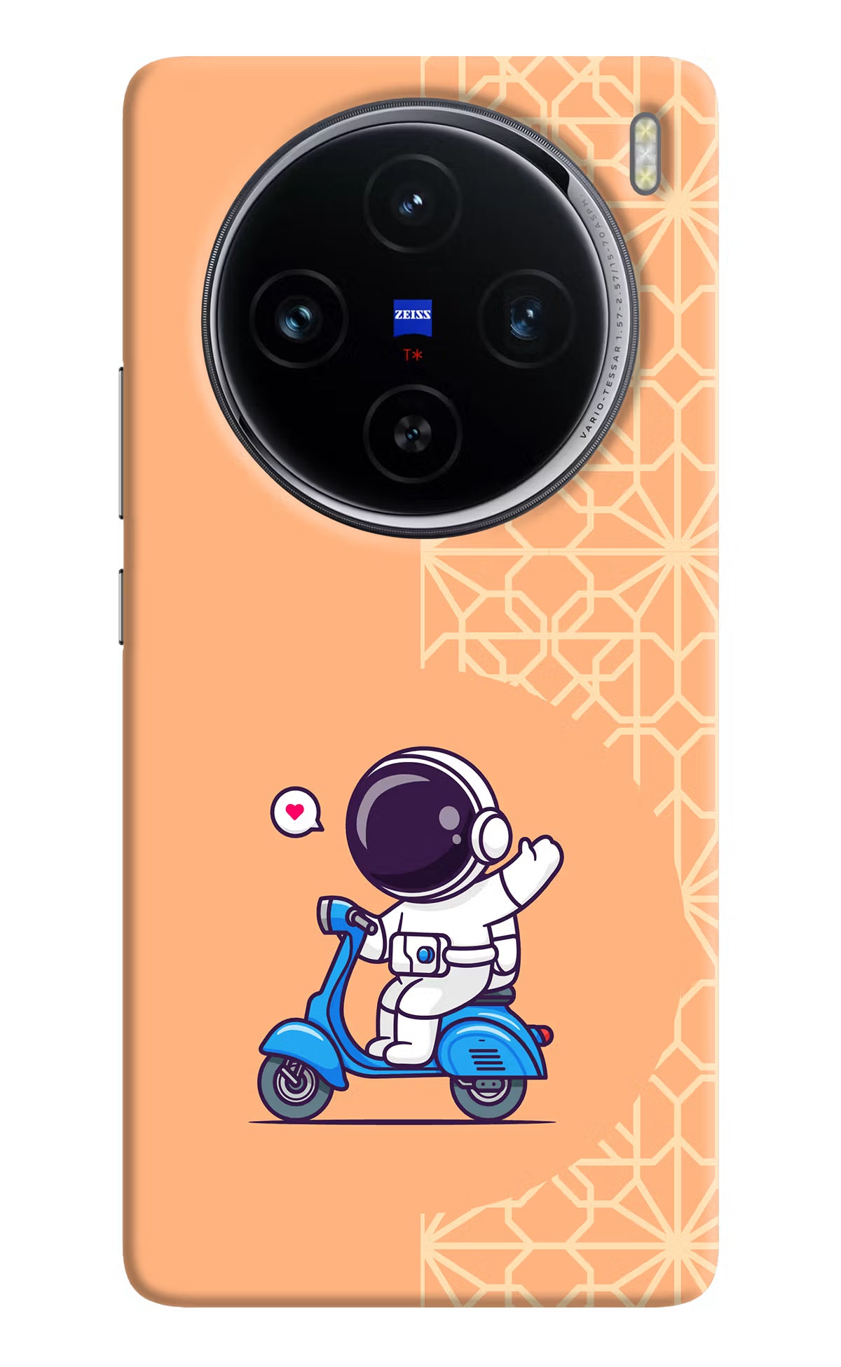 Cute Astronaut Riding Vivo X100 Hard Case Back Cover by Casekaro