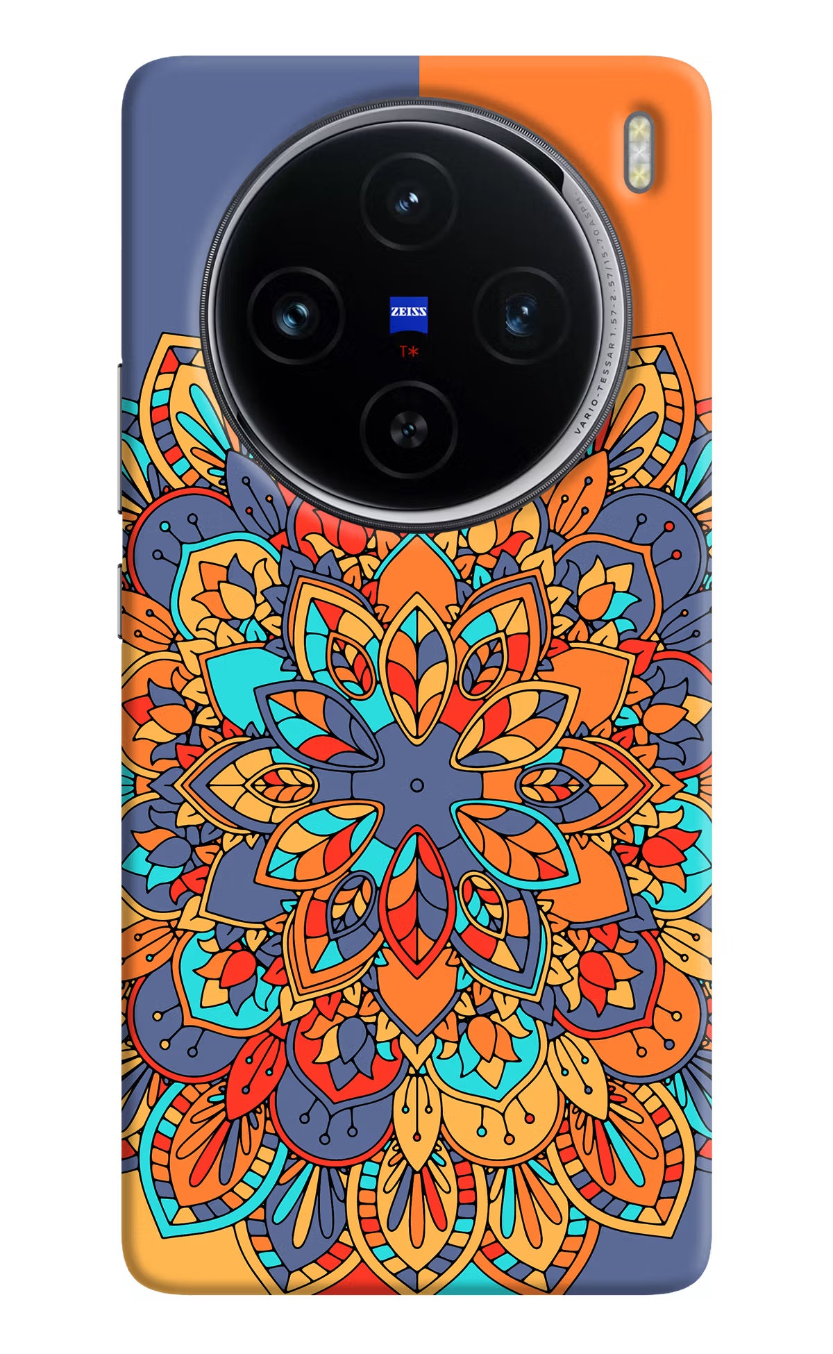 Color Mandala Vivo X100 Hard Case Back Cover by Casekaro