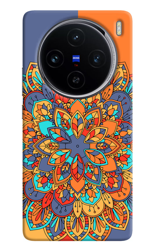 Color Mandala Vivo X100 Hard Case Back Cover by Casekaro