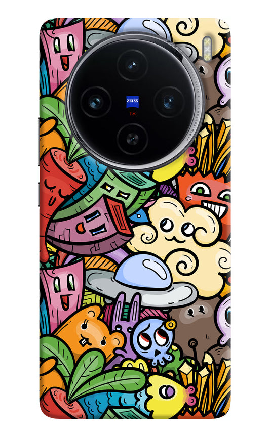 Veggie Doodle Vivo X100 Hard Case Back Cover by Casekaro