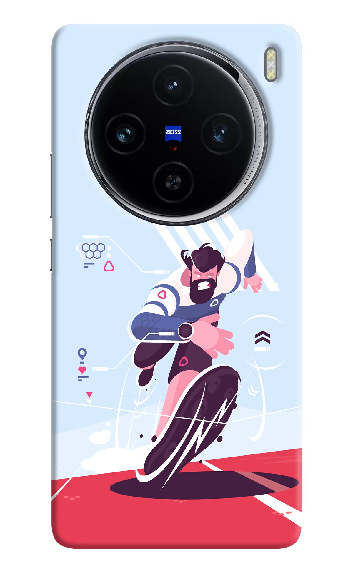 Run Pro Vivo X100 Hard Case Back Cover by Casekaro