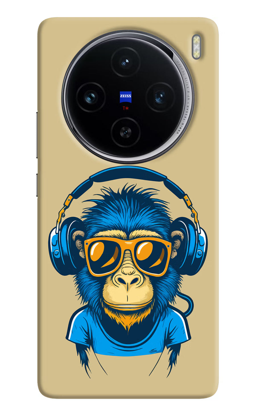 Monkey Headphone Vivo X100 Back Cover, Hard case