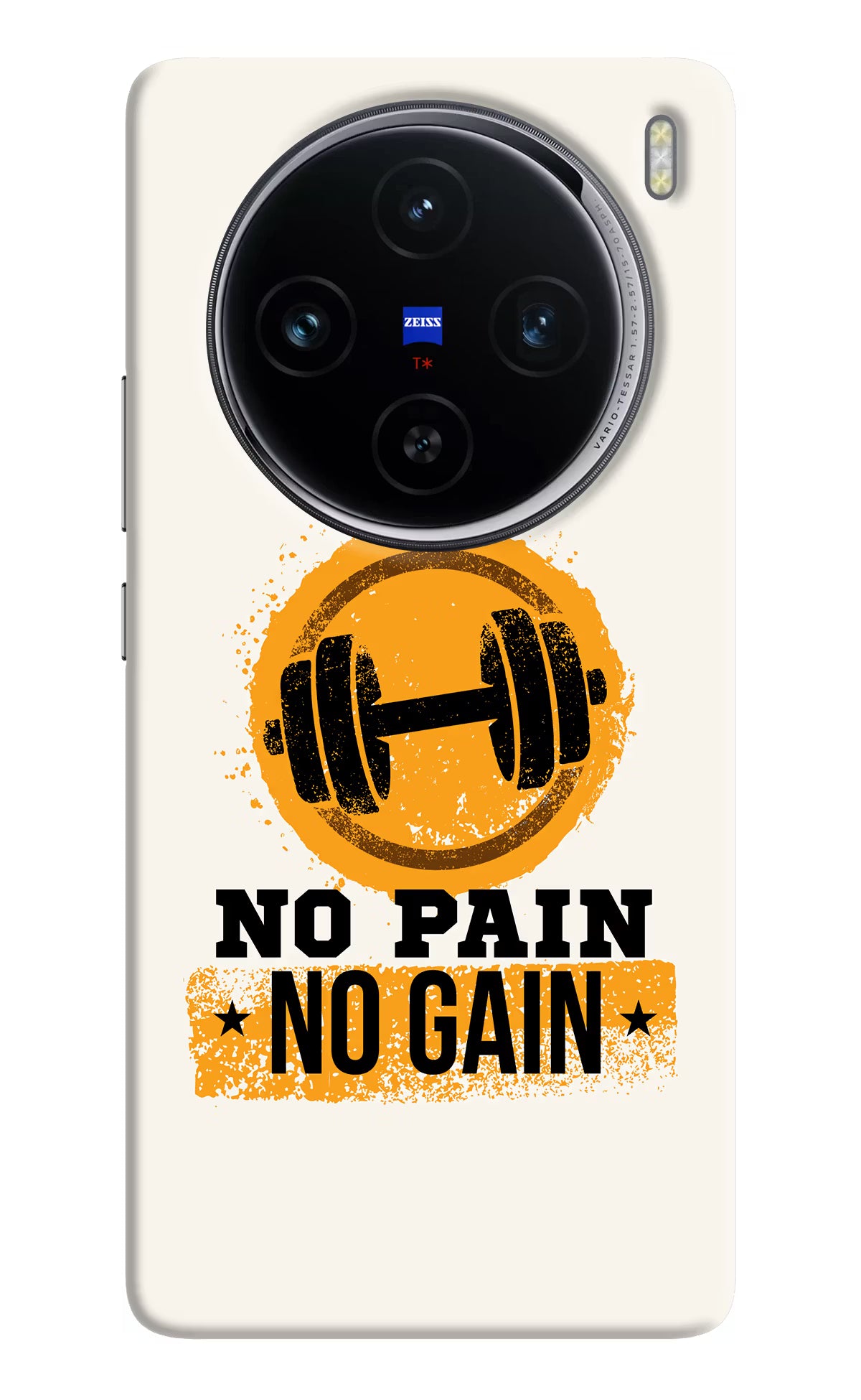 No Pain No Gain Vivo X100 Hard Case Back Cover by Casekaro