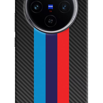 BMW Stripes Pattern Vivo X100 Hard Case Back Cover by Casekaro