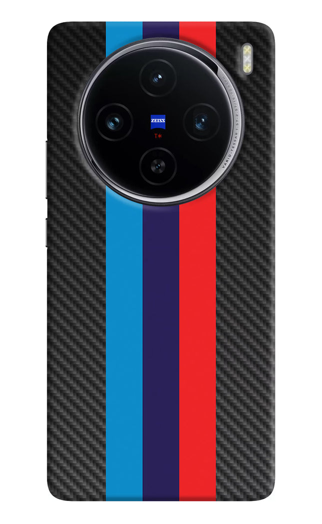 BMW Stripes Pattern Vivo X100 Hard Case Back Cover by Casekaro