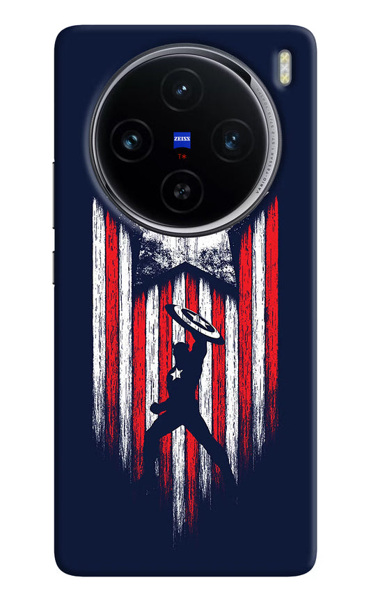 Captain America Marvel Art Vivo X100 Hard Case Back Cover by Casekaro