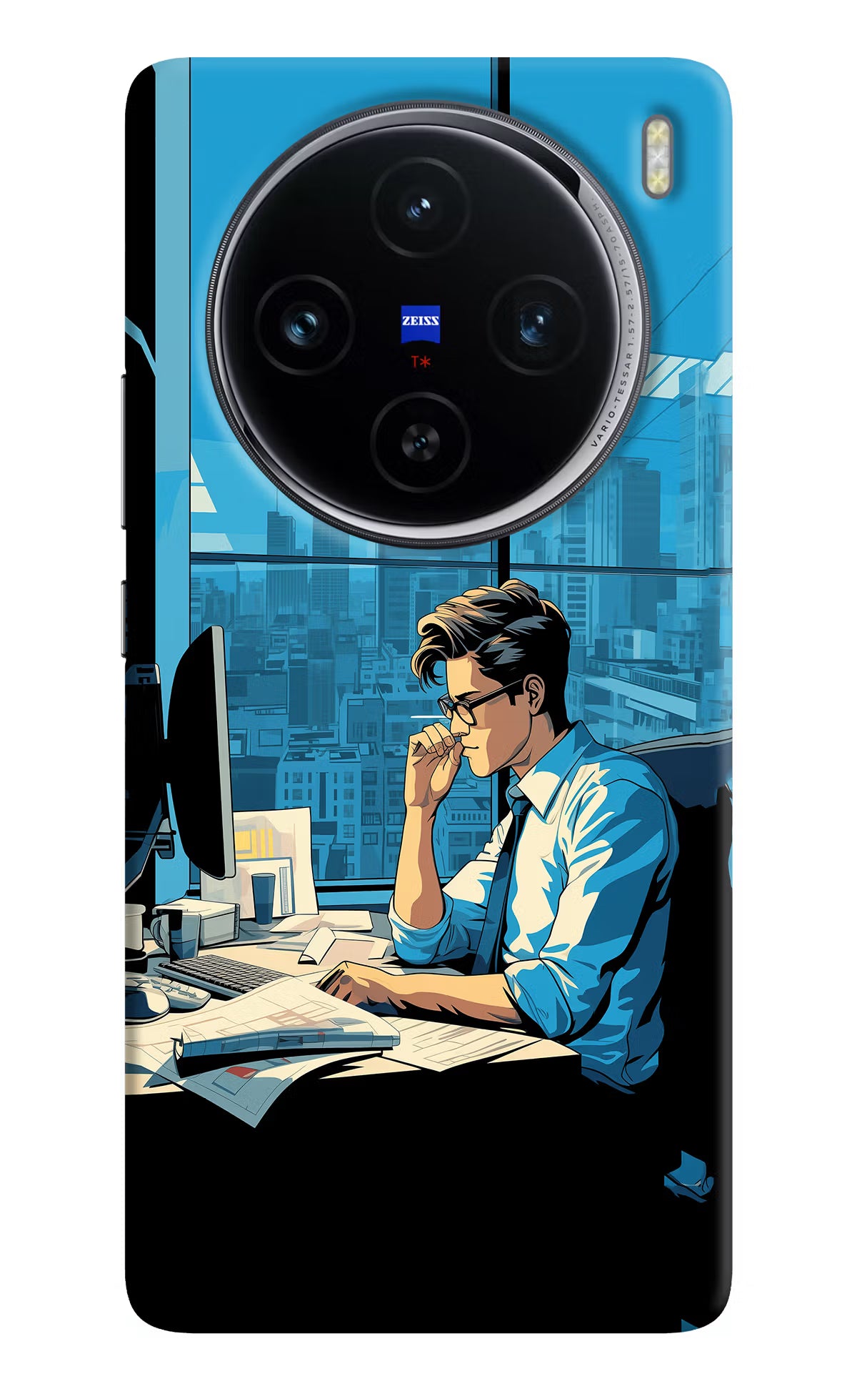 Focused Hustler (AI Generated) Vivo X100 Hard Case Back Cover by Casekaro