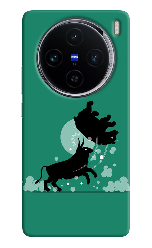 Bull Conqueror Vivo X100 Hard Case Back Cover by Casekaro