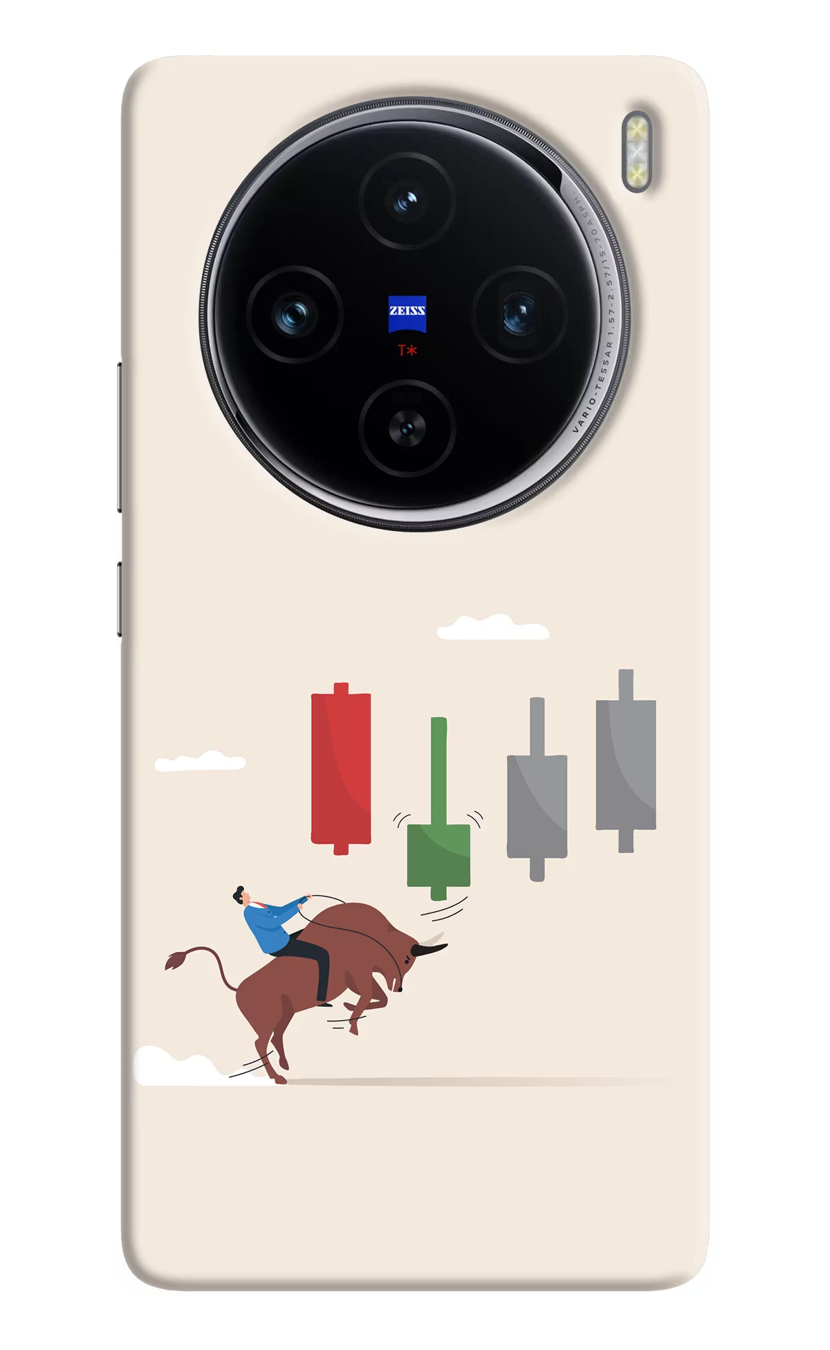 Bull Trading Momentum Vivo X100 Hard Case Back Cover by Casekaro