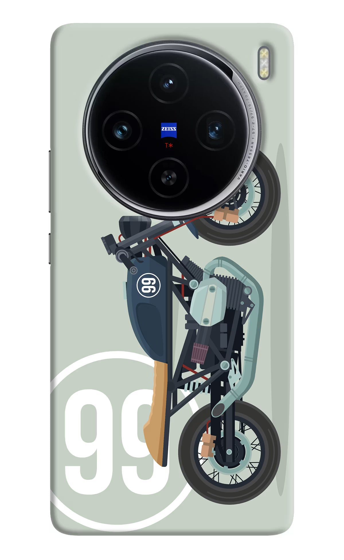 Classic Cafe Racer 99 Vivo X100 Hard Case Back Cover by Casekaro