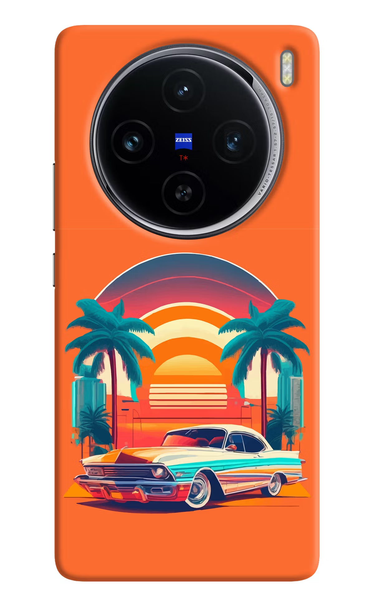 Palm Drive 80s Vivo X100 Hard Case Back Cover by Casekaro