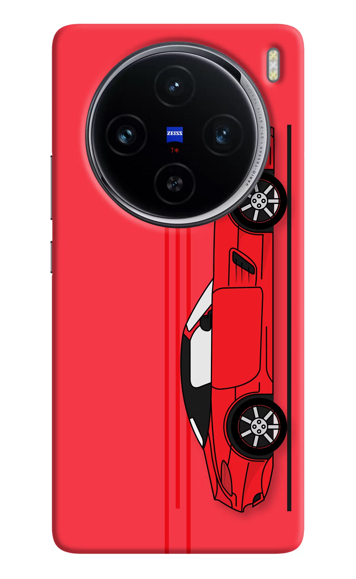 Red Velocity Vivo X100 Hard Case Back Cover by Casekaro