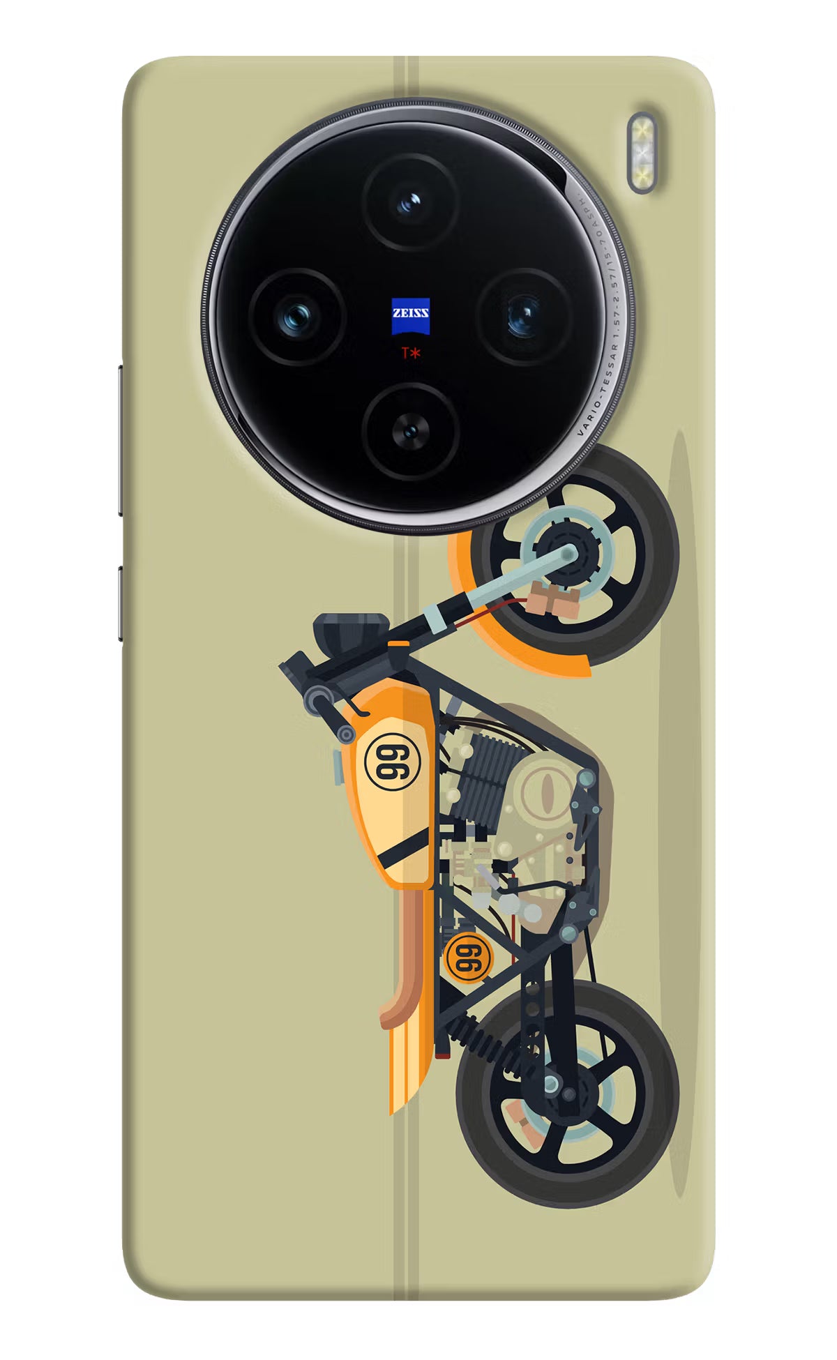 Vertical Speedster Vivo X100 Hard Case Back Cover by Casekaro