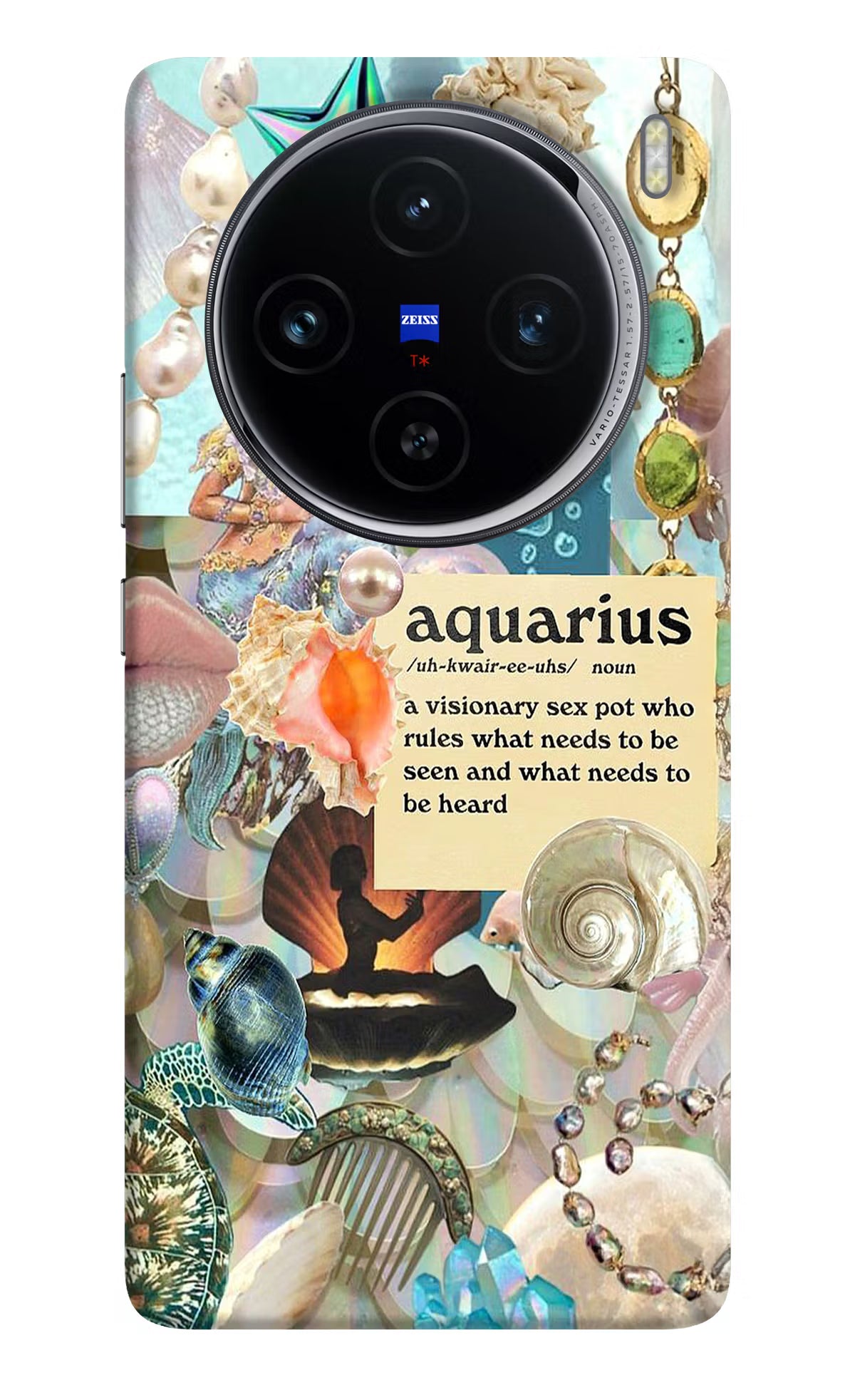 Aquarius Zodiac Vivo X100 Hard Case Back Cover by Casekaro