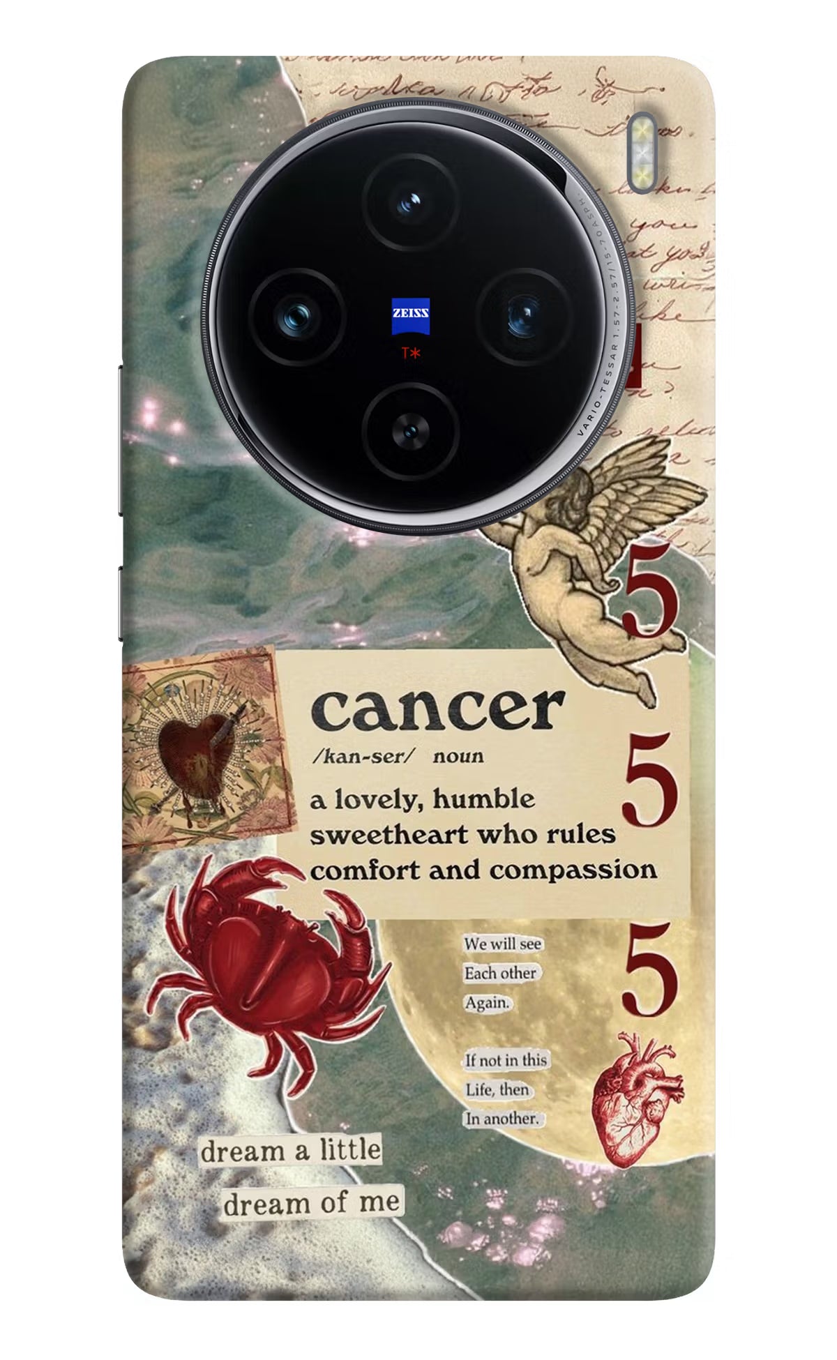 Cancer Zodiac Vivo X100 Hard Case Back Cover by Casekaro