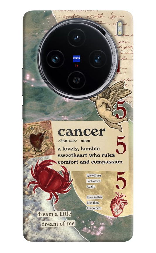 Cancer Zodiac Vivo X100 Hard Case Back Cover by Casekaro