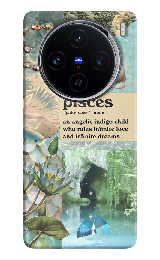 Pisces Zodiac Vivo X100 Hard Case Back Cover by Casekaro