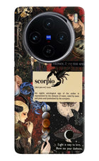 Scorpio Zodiac Vivo X100 Hard Case Back Cover by Casekaro