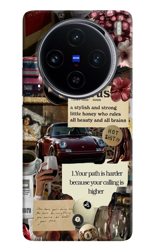 Taurus Zodiac Vivo X100 Hard Case Back Cover by Casekaro