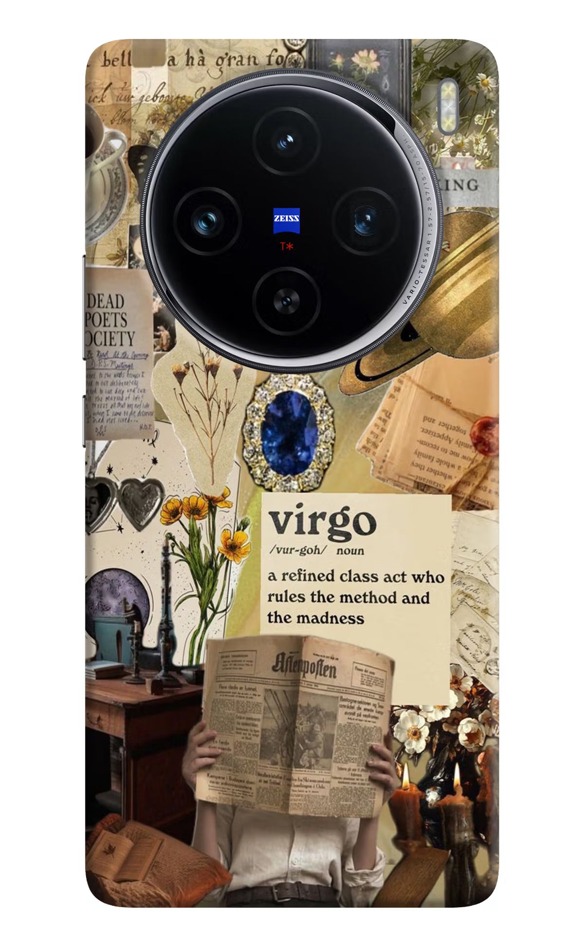 Virgo Zodiac Vivo X100 Hard Case Back Cover by Casekaro