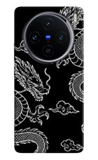 Twin Dragons Vivo X100 Hard Case Back Cover by Casekaro