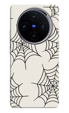 Spider Web Vivo X100 Hard Case Back Cover by Casekaro
