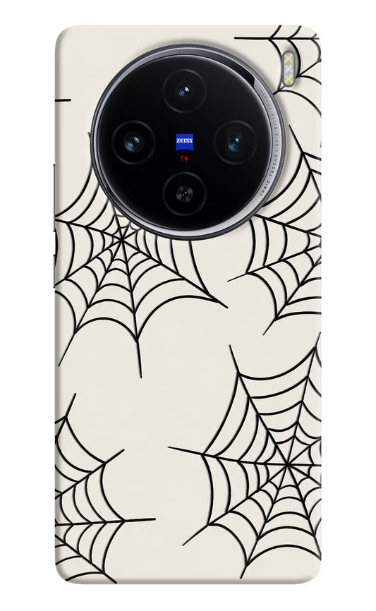 Spider Web Vivo X100 Hard Case Back Cover by Casekaro