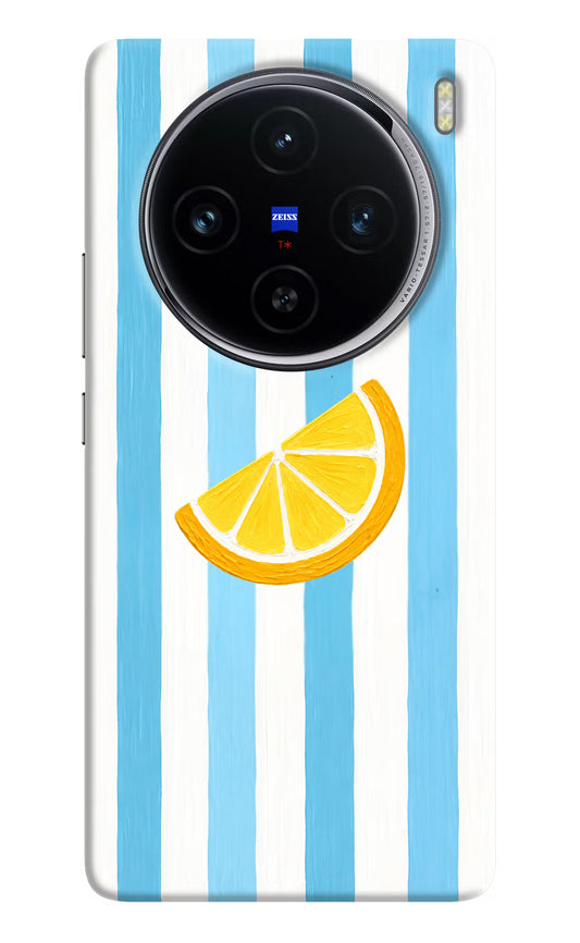 Summer Lemon Vivo X100 Hard Case Back Cover by Casekaro