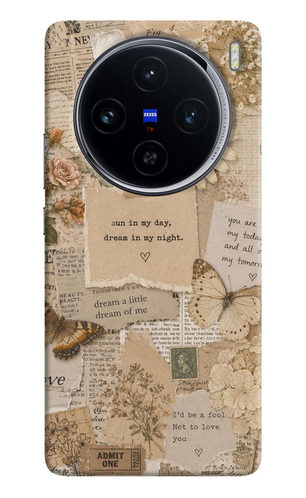 Vintage case Vivo X100 Back Cover